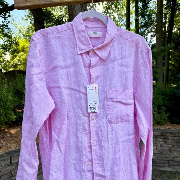 UNIQLO LINEN SHIRT - Picture 1 of 5